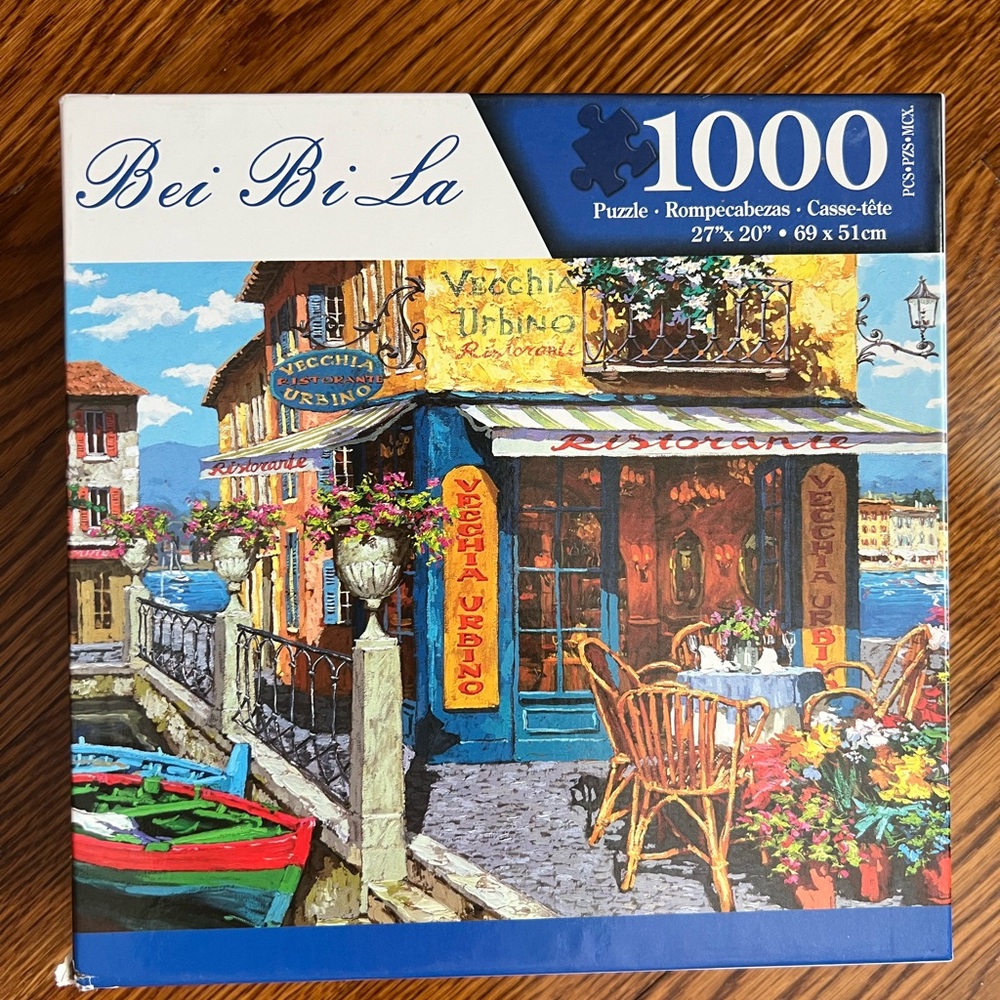 Bei Bi La 1000 Piece Jigsaw Puzzle Vecchia Urbino Ristorante